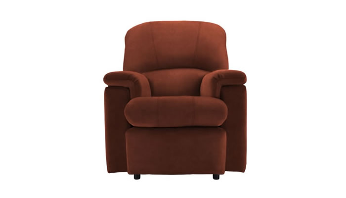 G Plan Chloe Small Armchair in Plush Umber Fabric
